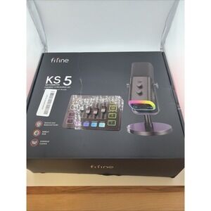 FIFINE Gaming Equipment Bundle, Dynamic XLR/USB Gaming Microphone‎ Set KS5